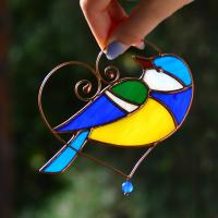 Sikorka zawieszka witrażowa