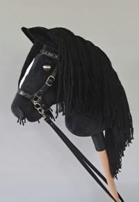 Hobby Horse KARY, CZARNY+łata, BLACK, DUŻY A3 *rzęsy* khtjollyjumper