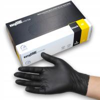 Перчатки нитриловые перчатки черные 100 шт. без пудры толстые прочные r M