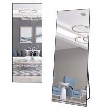 Wolnostojące lustro podłogowe ścienne czarne ZJ-02 pełnowymiarowe 165x50