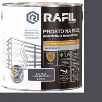 RAFIL Gruntoemalia prosto na rdzę SZARY GRAFITOWY RAL 7024 półmat 2,5L
