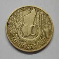 10 Francs, Madagascar, 1953r. X45