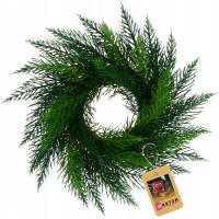 WIANEK na grób z jałowca STROIK DEKORACYJNY NA DRZWI DO DEKORACJI GĘSTY