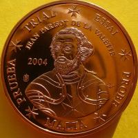 5 EURO CENT MALTA 2003 JEAN DE LA VALETTE PRÓBA