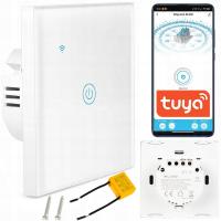 Сенсорный выключатель света стекло FI60 LED белый WiFi Tuya SMART Home LIFE