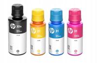 Zestaw HP GT53XL 3x GT52 4 oryginalne tusze CMYK