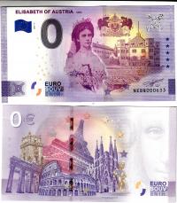 Banknot 0-euro- Austria 2021-3A Elisabeth of Austr