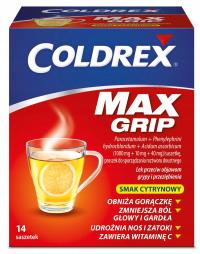 Coldrex MaxGrip przeziębienie cytrynowy 14saszetek