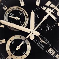 LONGINES CHRONOGRAF CONQUEST AUTOMATC 300m 41mm STAL zegarek QUICKSET DATE
