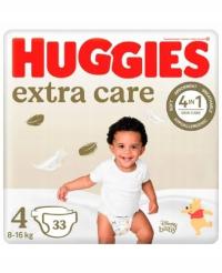 HUGGIES Extra Care Jumbo 4, 8-16 kg 33 sztuki