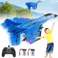 Самолет с дистанционным управлением со светодиодной подсветкой 2,4 ГГц, водонепроницаемый радиоуправляемый Самолетдля детей