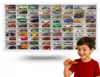 Półka HOT WHEELS hotwheels na resoraki autka samochodziki biała organizer