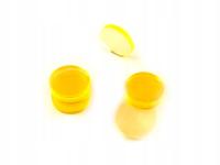 Żetony okrągłe, pleksi, FLUO, żółte (10)