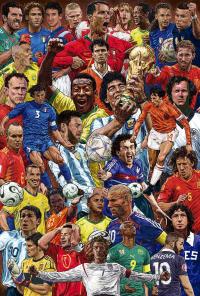 Plakat na ścianę Legendary Footballers Plakaty Messi Ronaldo 61x91,5 cm