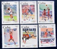 FL1229 KUBA olimpiada Los Angeles Mi 2716-2721 czyste