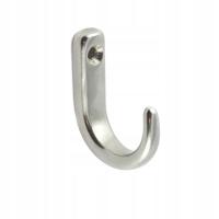 Haczyk, wieszak z otworem do mocowania, polerowany stal nierdzewna 316/A4