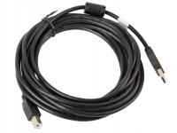 Kabel USB Lanberg USB-A - USB-B 5 m Czarny (CA-USBA-11CC-0050-BK)