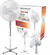 Wentylator stojący Esperanza Hurricane biały 3 prędkości