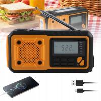 Аварийный радиоприемник для выживания на солнечной батарее, внешний аккумулятор 16000 мАч, фонарик