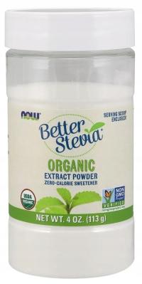 NOW Foods Better Stevia Organic Proszek 113g
