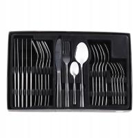 НАБОР СТАЛЬНЫХ СТОЛОВЫХ ПРИБОРОВ НА 6 ЧЕЛОВЕК НАБОР 24EL. СЕРЕБРЯНАЯ ПОСУДА