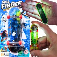 Fingerboard ŚWIECĄCA MINI DESKOROLKA na palce zabawka skatepark fiszka mix