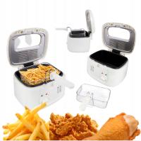 DUŻA FRYTKOWNICA TRADYCYJNA OLEJOWA MOCNA 25L 1800W FILTR TERMOSTAT