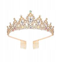 Gothic Black Crystal Tiaras Wedding Crown for Bridal Headpiece Baroque