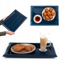 TACKA TACA PLASTIKOWA DO SERWOWANIA KUCHENNA KELNERSKA BAROWA DUŻA 40x28cm