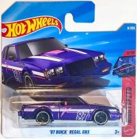 HOT WHEELS '87 BUICK REGAL GNX (TH) TREASURE HUNT fioletowy