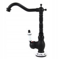 BATERIA UMYWALKOWA STOJĄCA RETRO CZARNA