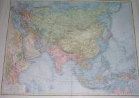 1898 DUŻA oryginał MAPA AZJA JAPONIA INDONEZJA KOREA TAJLANDIA TURCJA PAPUA