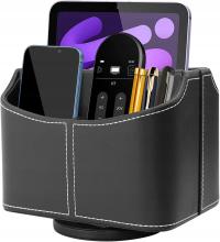 ORGANIZER STOJAK PU OBROTOWY POJEMNIK NA PILOTY