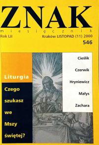 Znak Miesięcznik Nr 546 Rok LII 11.2000 SPK