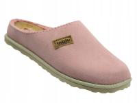 KAPCIE DAMSKIE INBLU CS-45 RÓŻOWE KOMFORT WYGODNE SKÓRZANA WKŁADKA