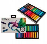 Мел для окрашивания волос 24шт мелки моющиеся