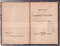 Swanty Ostrów J. Bohuszewiczowa 1914 r. wyd. Warszawa Naszego Świata