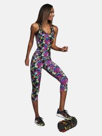 Damskie legginsy sportowe 3/4 multikolorowe Bas Bleu, r. M