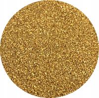 Piasek Kwarcowy Kolorowy Barwiony Złoty 1 kg 0,8-1,2 mm