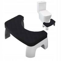 Podnóżek toaletowy stołek podest łazienkowy do toalety WC czarny