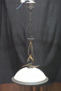 H-P LAMPA SUFITOWA ŻYRANDOL ze SZKLANYM KLOSZEM 3