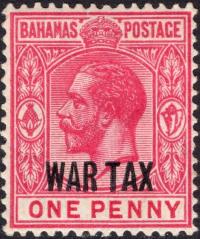 kol.bryt.Bahamas KGV war tax 1 d.czysty *