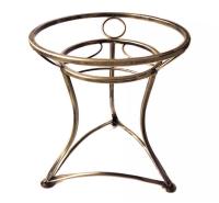 Kwietnik metalowy 30cm stojak na kwiaty donice kwiat ozdoba prezent -złoty