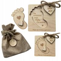 Тетя, ты станешь моей крестной приглашением с гравировкой мешочек