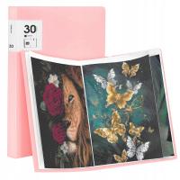 Альбом для алмазной вышивки A3 Большая книга алмазная живопись мозаика розовая