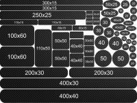 Углеродные защитные наклейки для велосипеда 40X30CM 55pcs