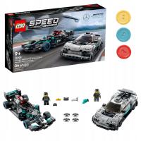 LEGO 76909 Speed Champions Mercedes-AMG F1 W12 E i ONE + 3 magnesy guziki