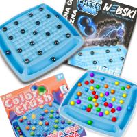 ZESTAW DLA RODZINY: COLOR CRUSH I MAGNETYCZNE SZACHY - LOGICZNE UKŁADANKI