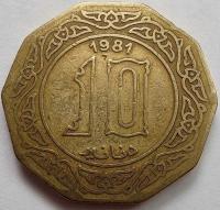 1532 - Algieria 10 dinarów, 1981