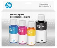 Original 3x HP 31 CMY 1x 32XL black Multipack